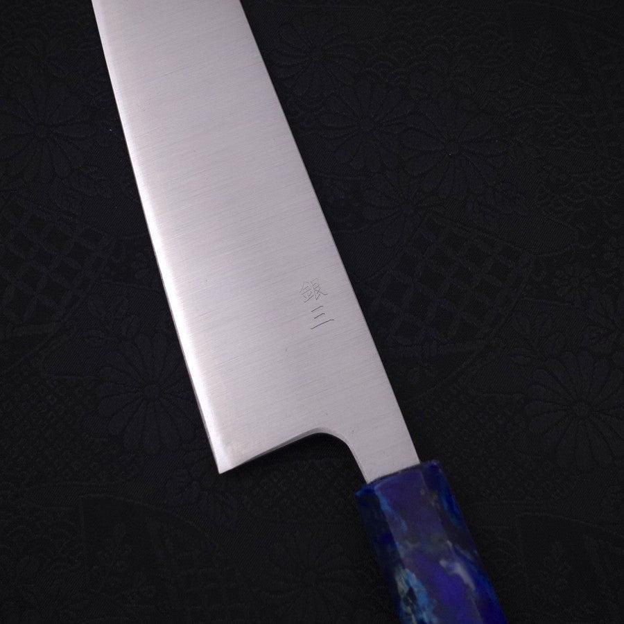 Bunka Silver Steel #3 Poliert Blauer Ozeanplastik Griff 170mm - Image 3