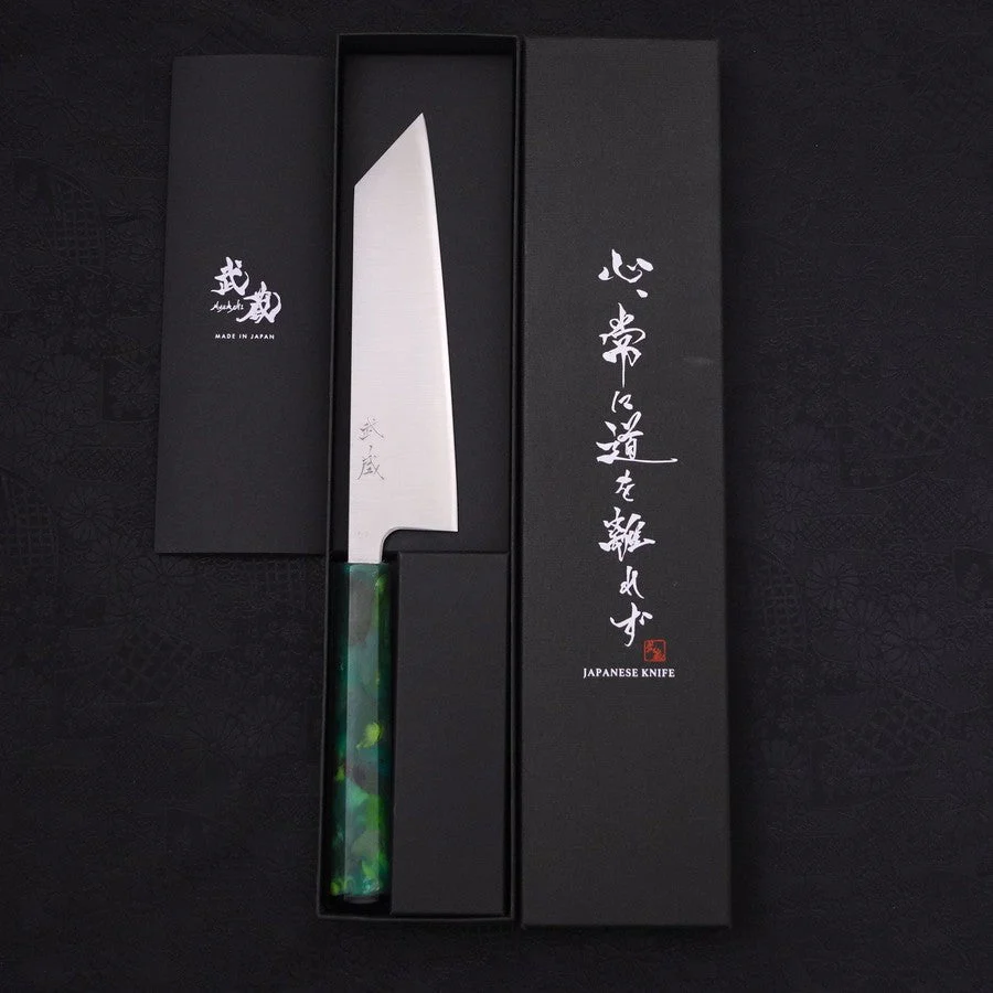 Bunka Silver Steel #3 Poliert Grüner Ozeanplastik Griff 170mm - Image 8