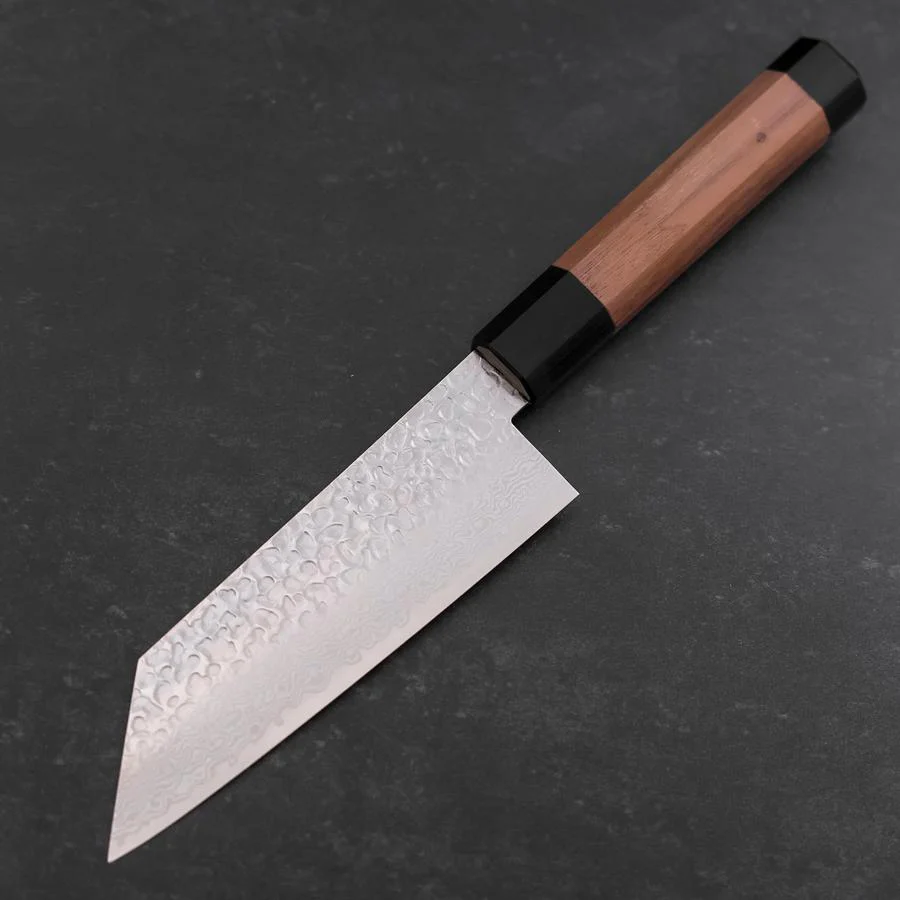 Bunka Silver Steel #3 Tsuchime Damast Walnussholz Griff 150mm - Image 2