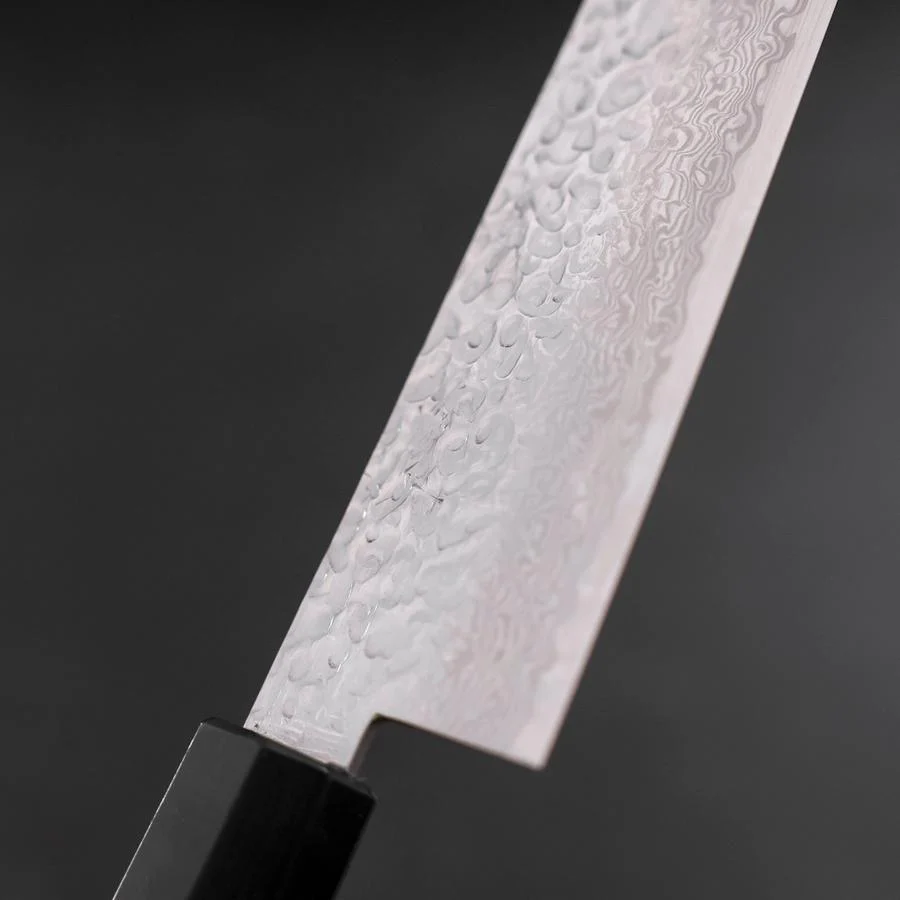 Bunka Silver Steel #3 Tsuchime Damast Walnussholz Griff 150mm - Image 3