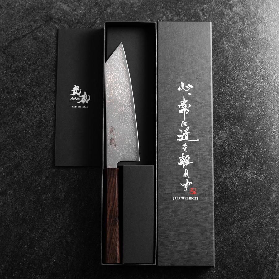 Bunka SLD Schwarzer Damast Ebenholz Griff 175mm - Image 8