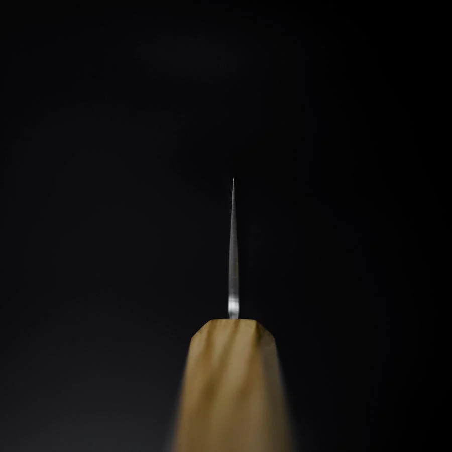 Bunka SLD Nickel Tsuchime Kolorierter Damast Olivenholz Griff 170mm Limited Edition - Image 4