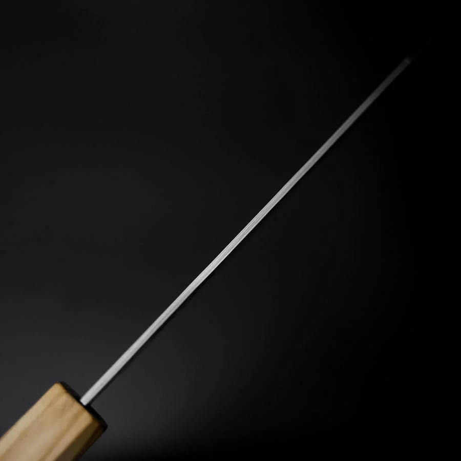 Bunka SLD Nickel Tsuchime Kolorierter Damast Olivenholz Griff 170mm Limited Edition - Image 5