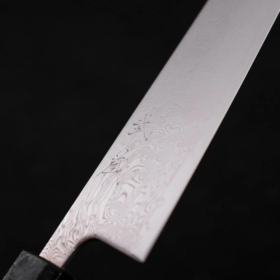 Bunka SLD Wellen Nickel Damast Schwarzer Ishime Griff 170mm - Image 3