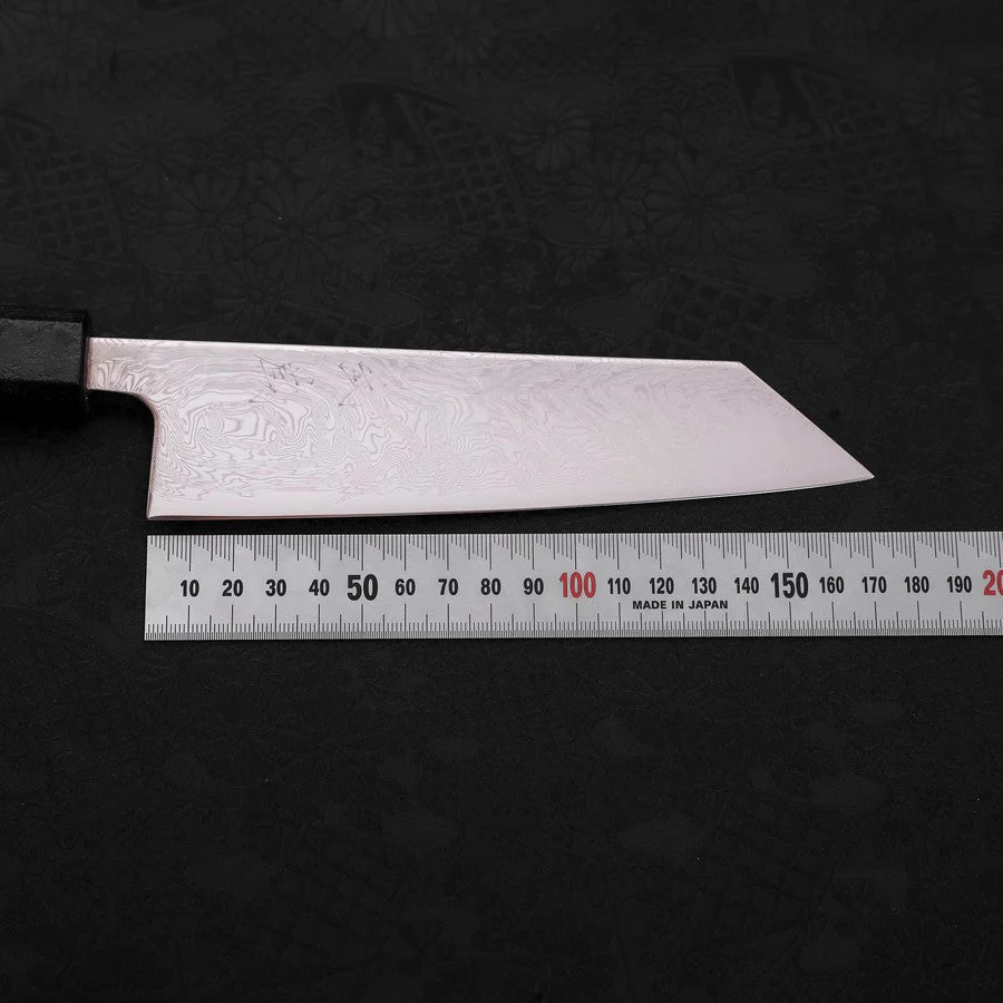 Bunka SLD Wellen Nickel Damast Schwarzer Ishime Griff 170mm - Image 7