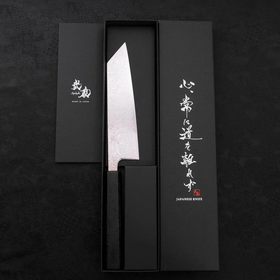 Bunka SLD Wellen Nickel Damast Schwarzer Ishime Griff 170mm - Image 8