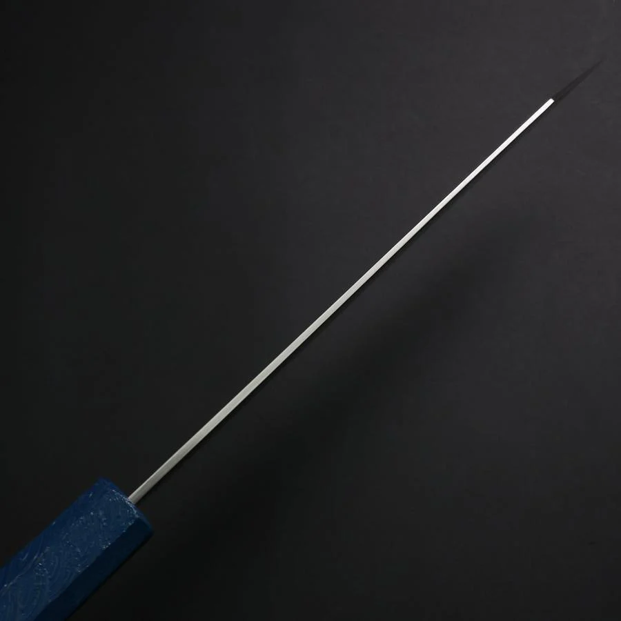 Bunka SLD Wellen Nickel Damast Blauer Urushi Griff 170mm - Image 5
