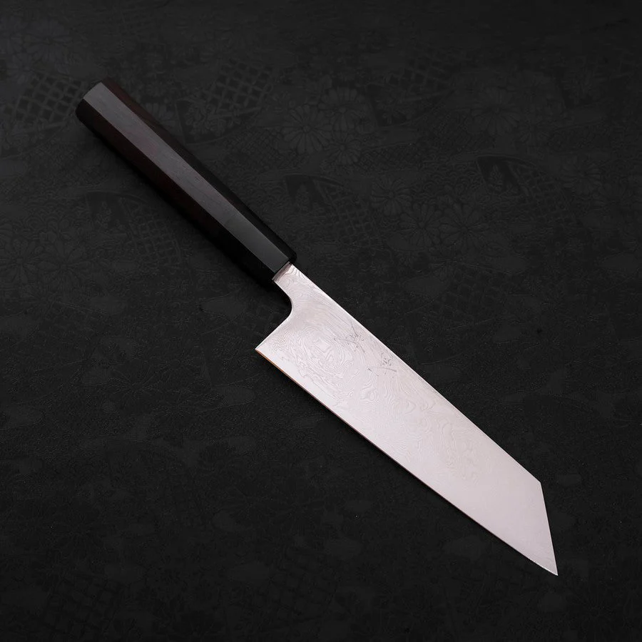 Bunka SLD Wellen Nickel Damast Büffelhorn und Ebenholz Griff 170mm