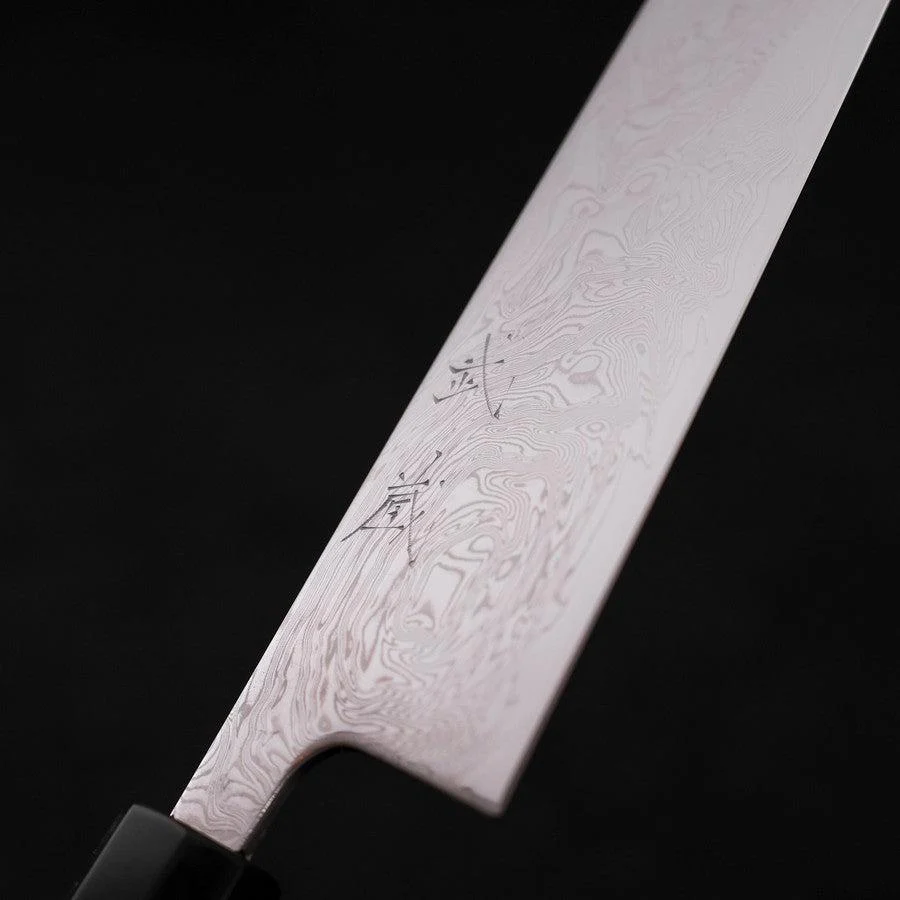 Bunka SLD Wellen Nickel Damast Büffelhorn und Ebenholz Griff 170mm - Image 3