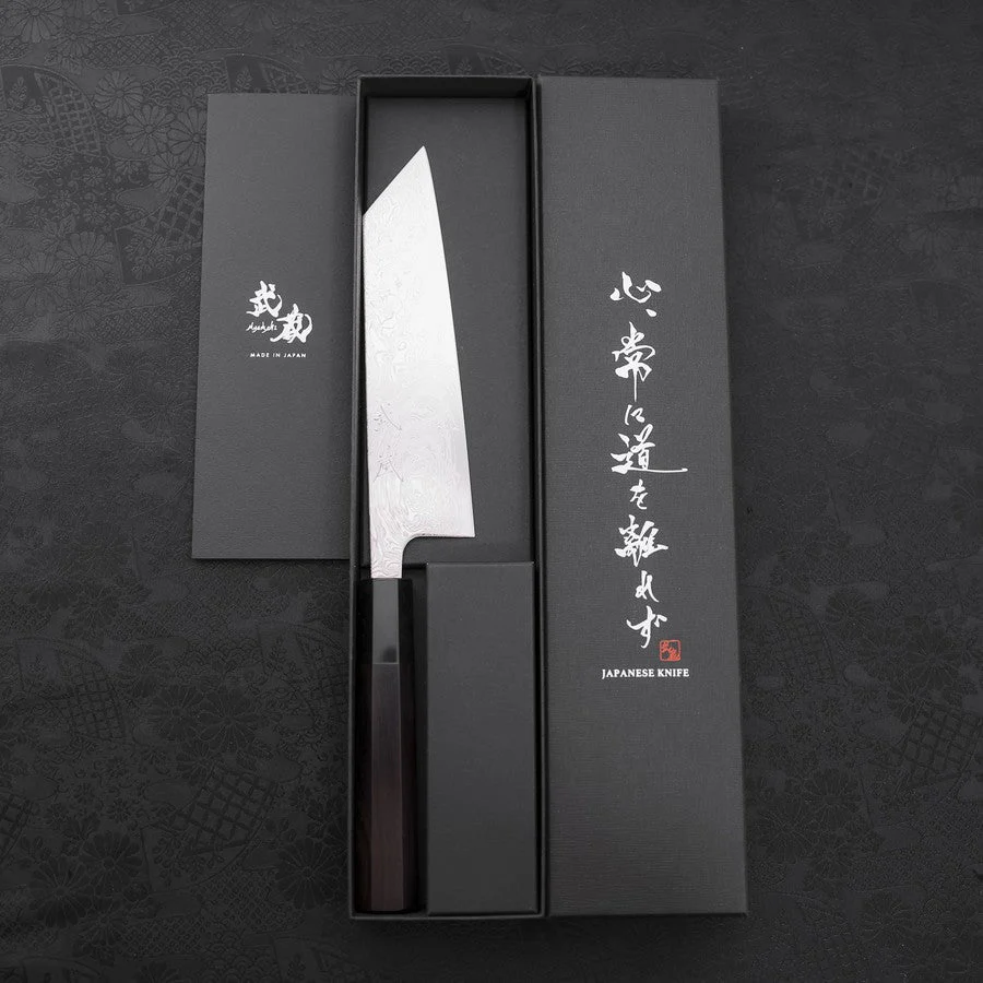 Bunka SLD Wellen Nickel Damast Büffelhorn und Ebenholz Griff 170mm - Image 8