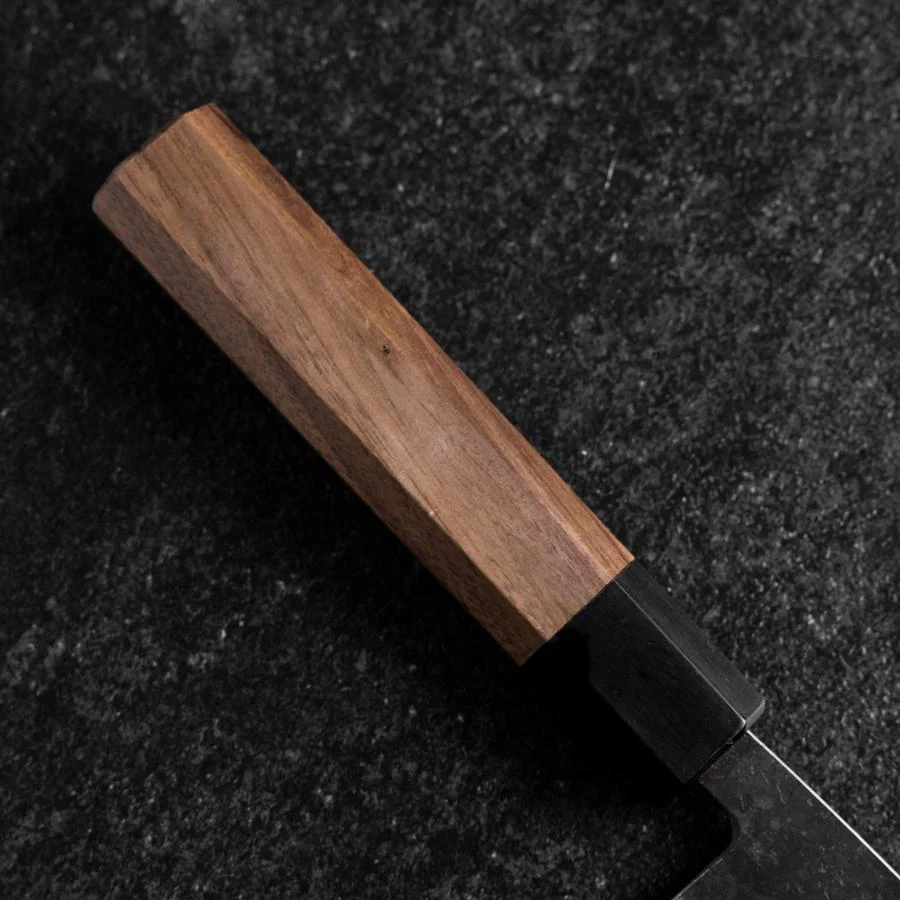 Bunka Edelstahlummantelung Blue Steel #2 Kurouchi Walnussholz Griff 165mm - Image 6