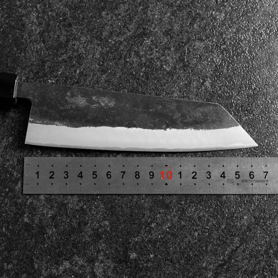 Bunka Edelstahlummantelung Blue Steel #2 Kurouchi Walnussholz Griff 165mm - Image 7