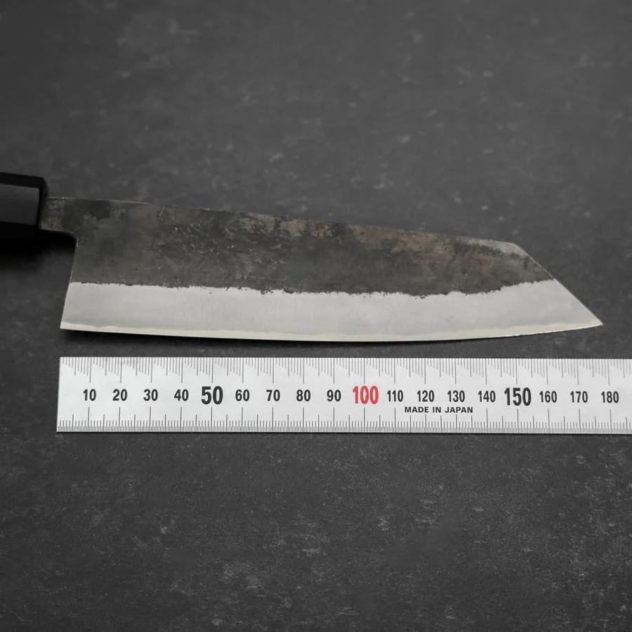 Bunka Blue Steel #2 Edelstahlummantelung Kurouchi Walnussholz Griff 180mm - Image 7
