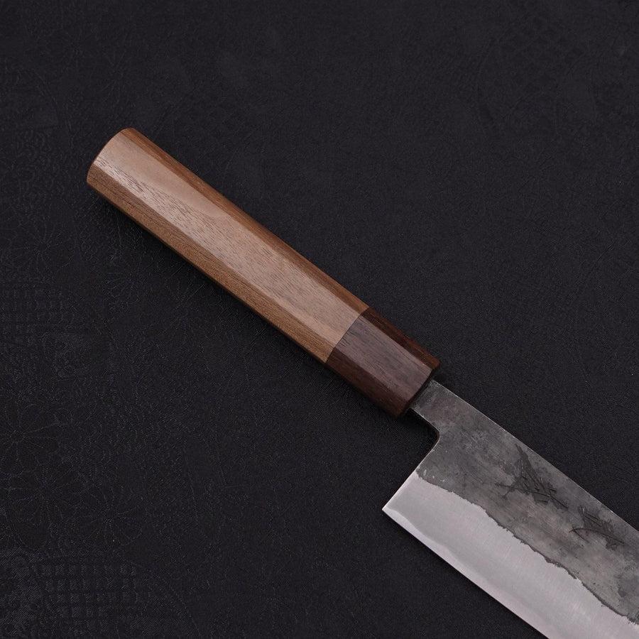 Bunka Blue Steel #2 Edelstahlummantelung Kurouchi Walnuss- und Rosenholz Griff 180mm - Image 6