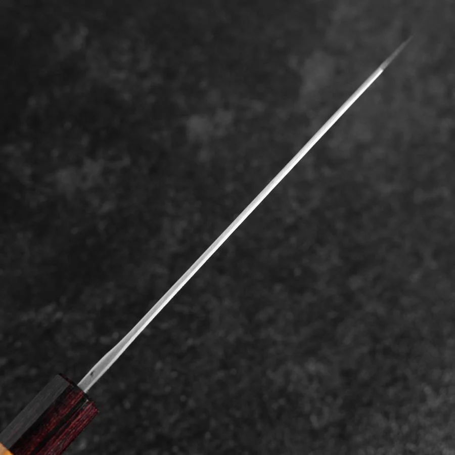 Bunka Edelstahlummantelung Blue Steel #2 Kurouchi Zelkove Griff 180mm - Image 5