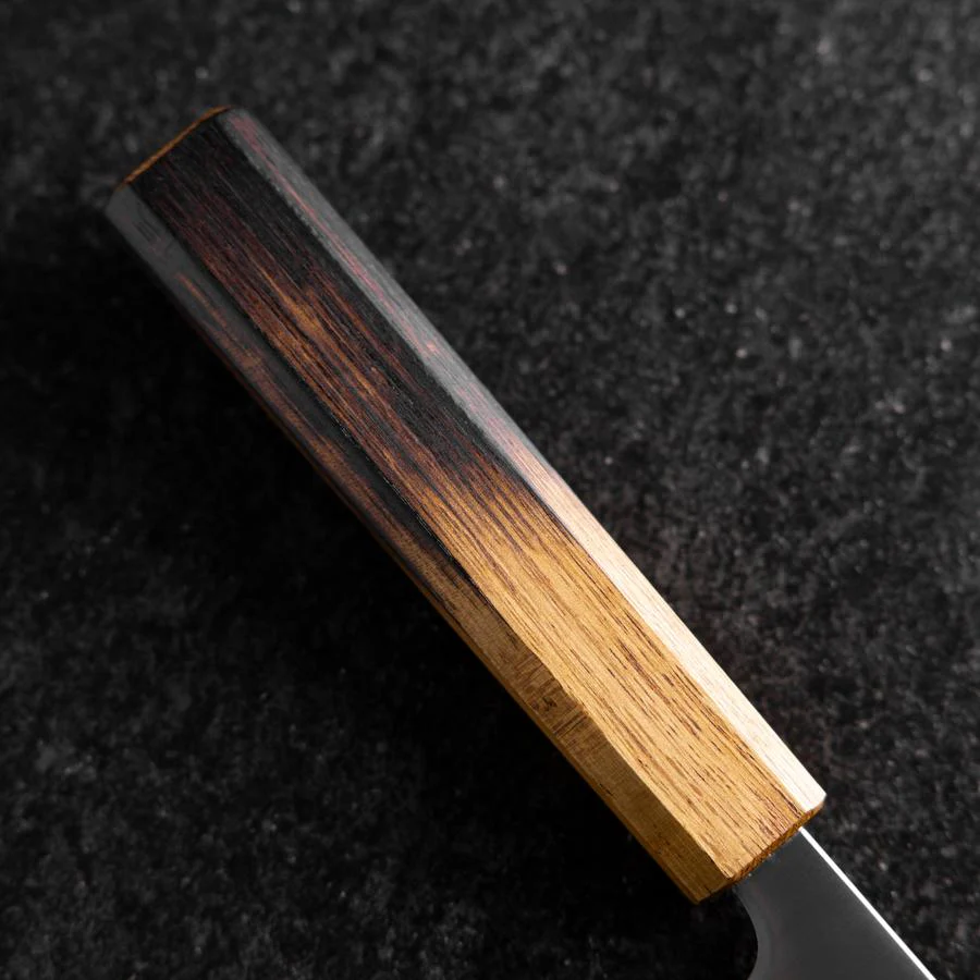Bunka Edelstahlummantelung Blue Super Poliert Yaki Urushi Griff 175mm - Image 6