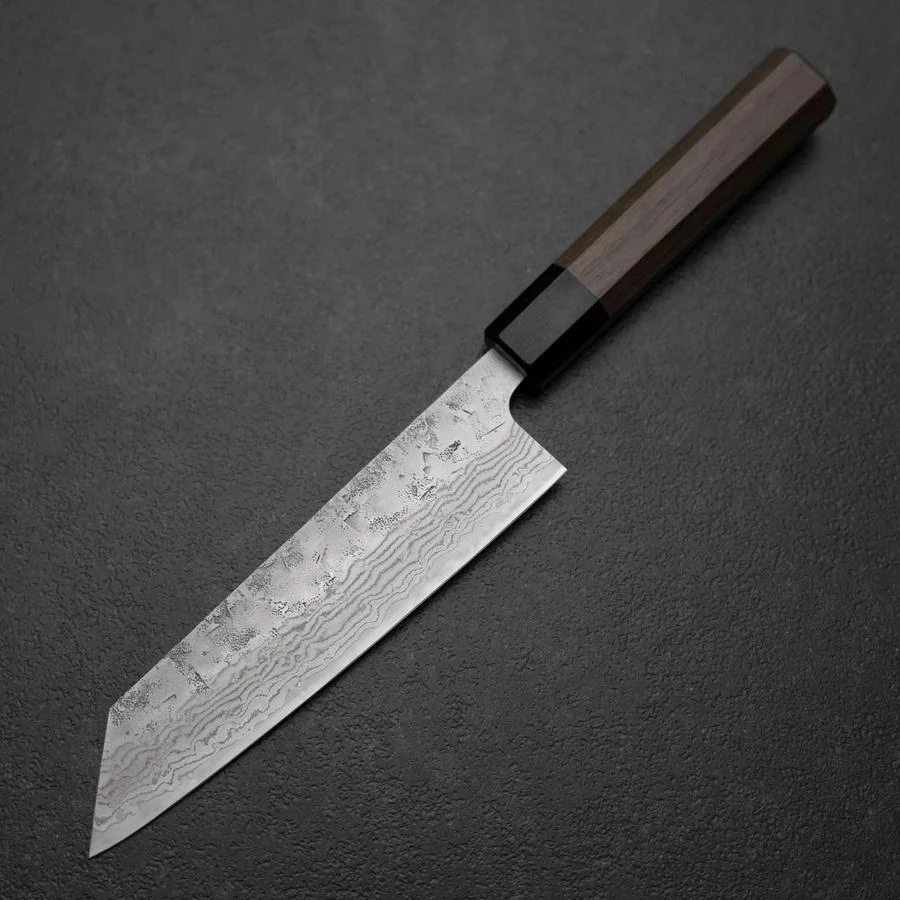 Bunka Schwedenstahl Nashiji Washi Damast Walnuss-und Rosenholz Griff 170mm - Image 2