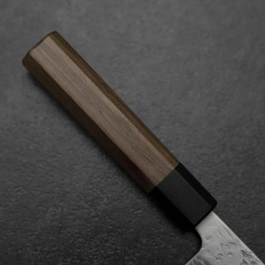 Bunka Schwedenstahl Nashiji Washi Damast Walnuss-und Rosenholz Griff 170mm - Image 6
