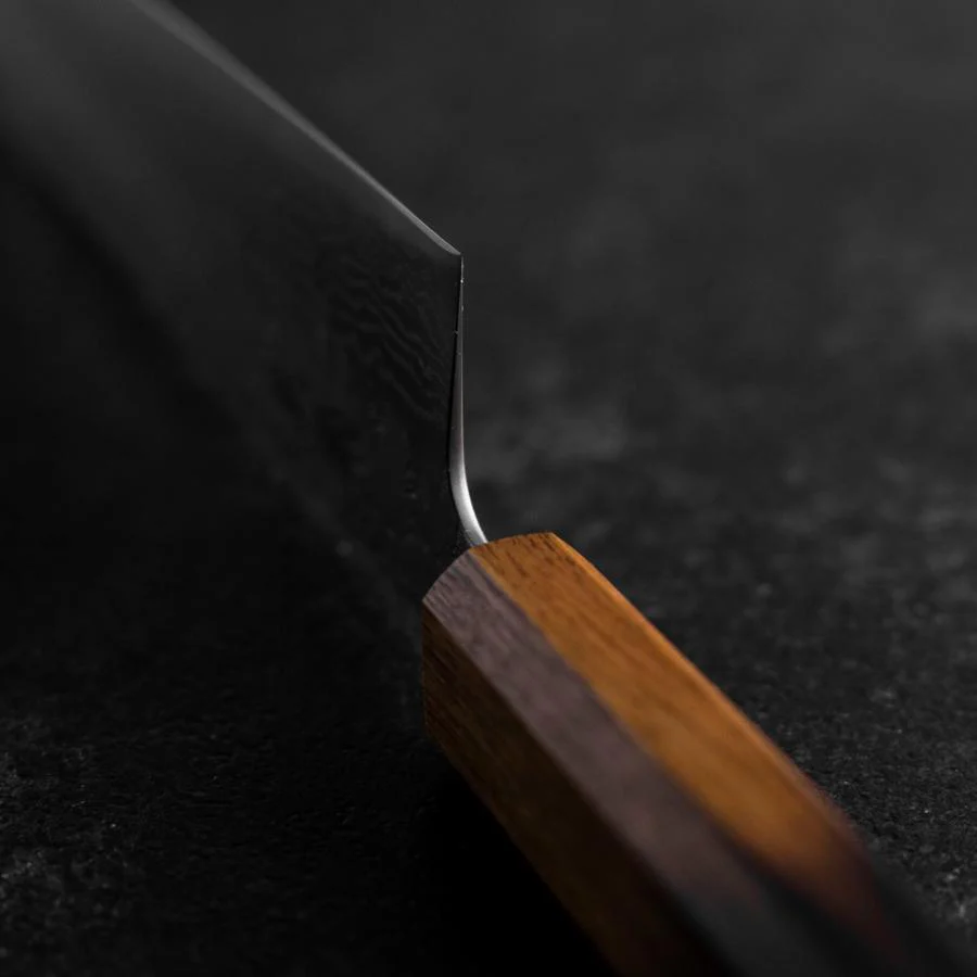 Bunka Schwedenstahl Nashiji Washi Damast Yaki Urushi Griff 170mm - Image 4