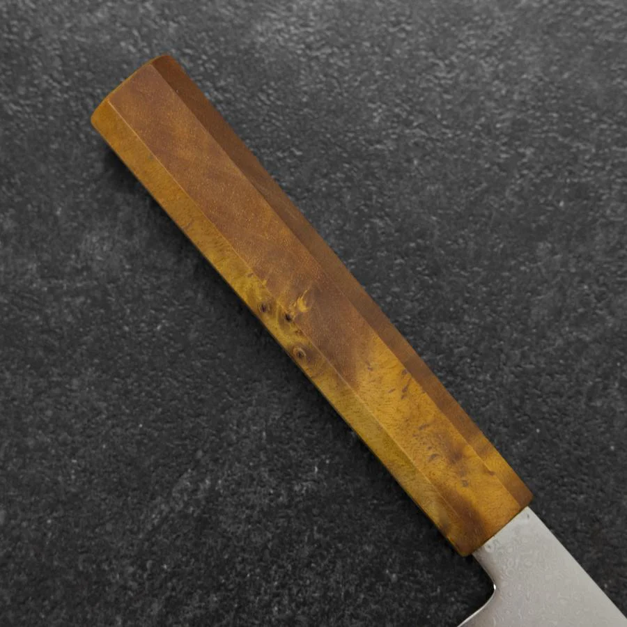 Bunka VG-10 Damast Gelb-Brauner Birkenholz Griff 180mm - Image 6