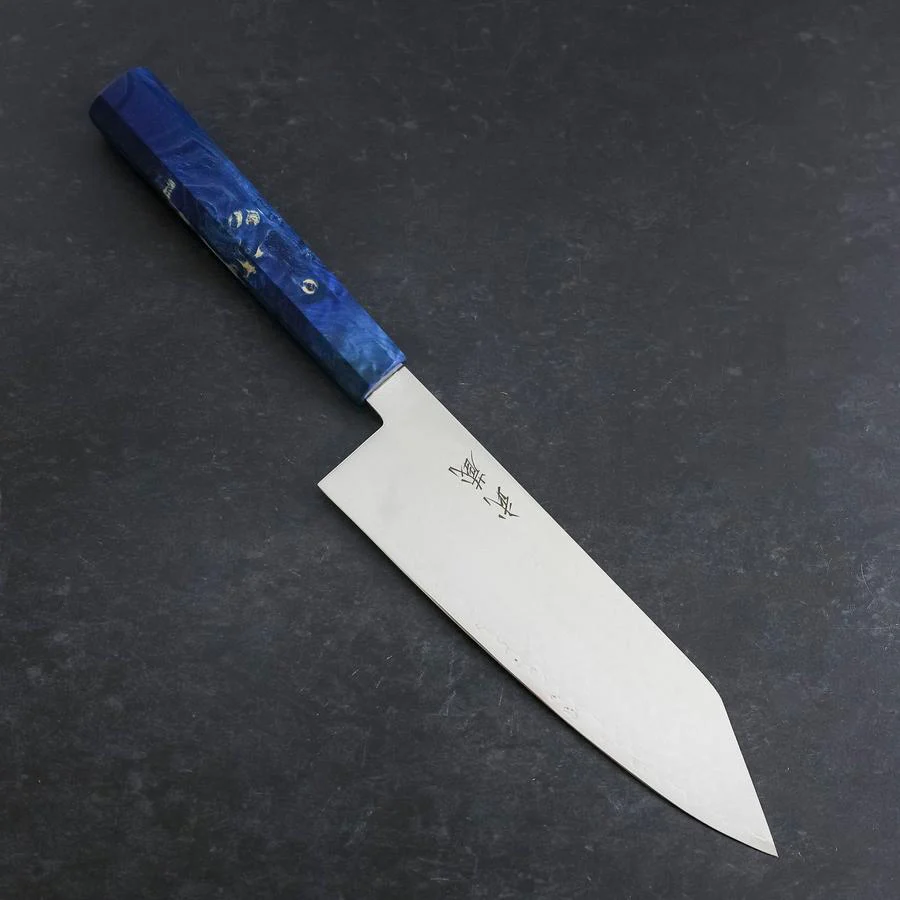 Bunka VG-10 Damast Blauer Birkenholz Griff 180mm
