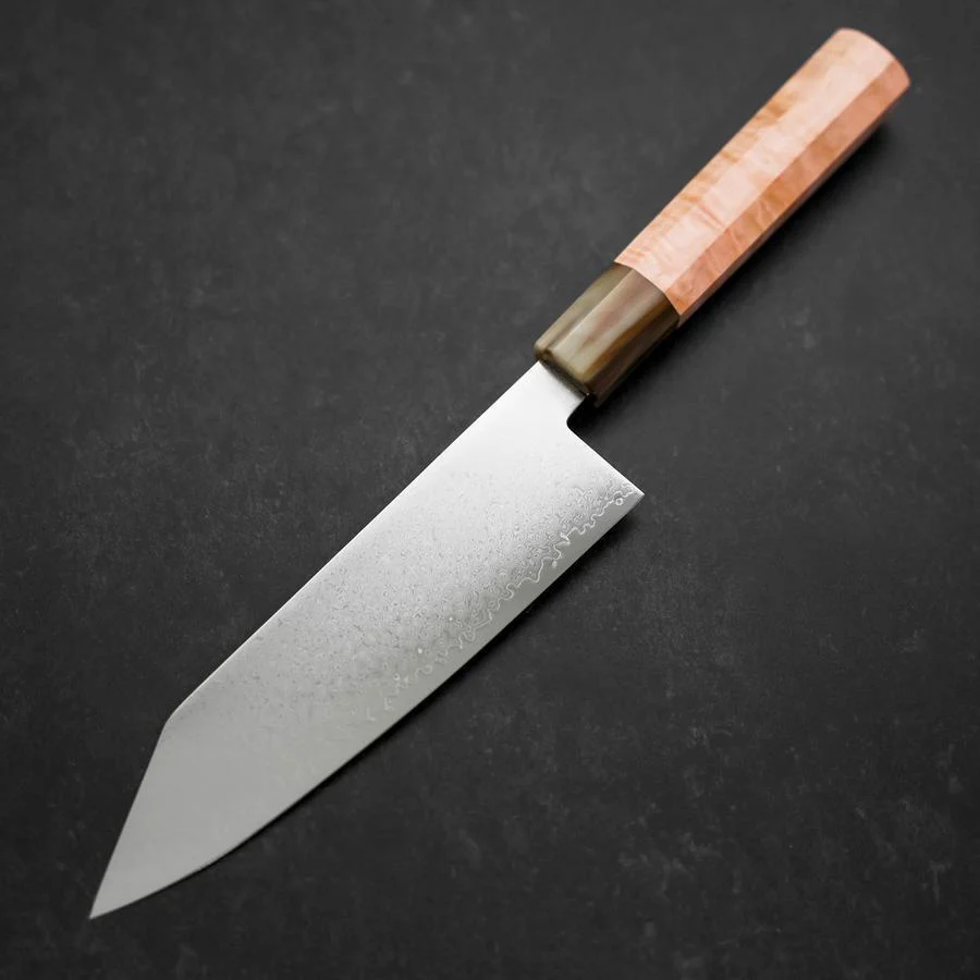 Bunka VG-10 Damast Hellrosa Büffelhorn und Ahornholz Griff 180mm - Image 2