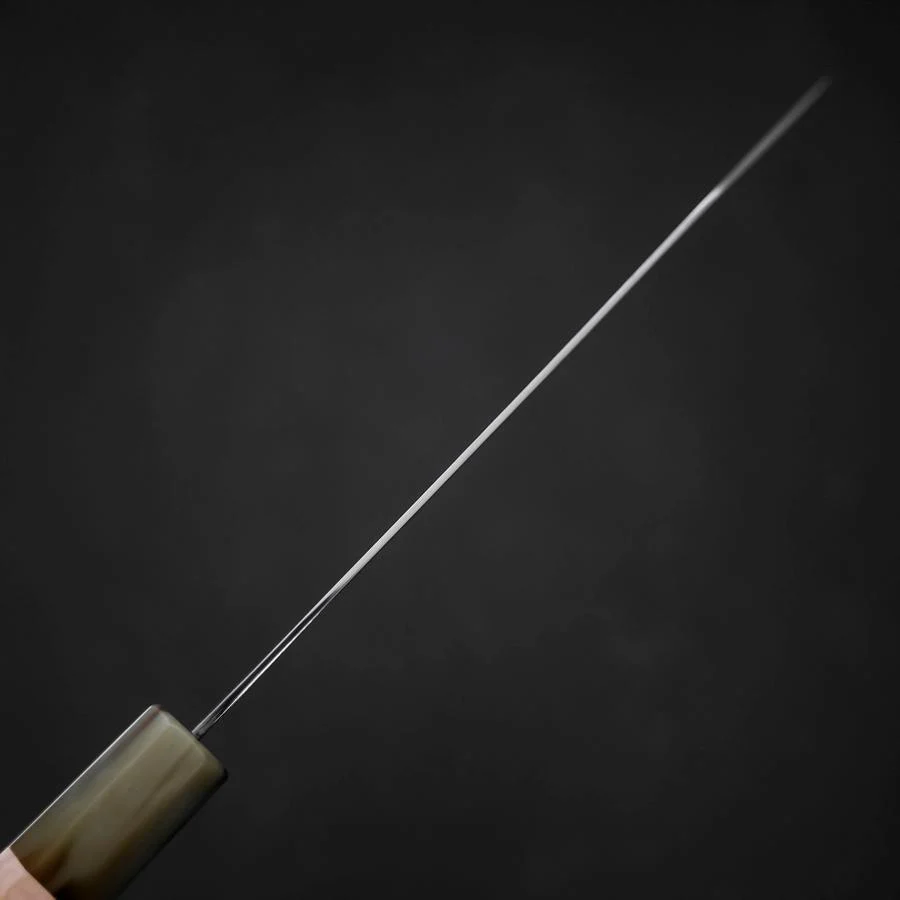 Bunka VG-10 Damast Hellrosa Büffelhorn und Ahornholz Griff 180mm - Image 5