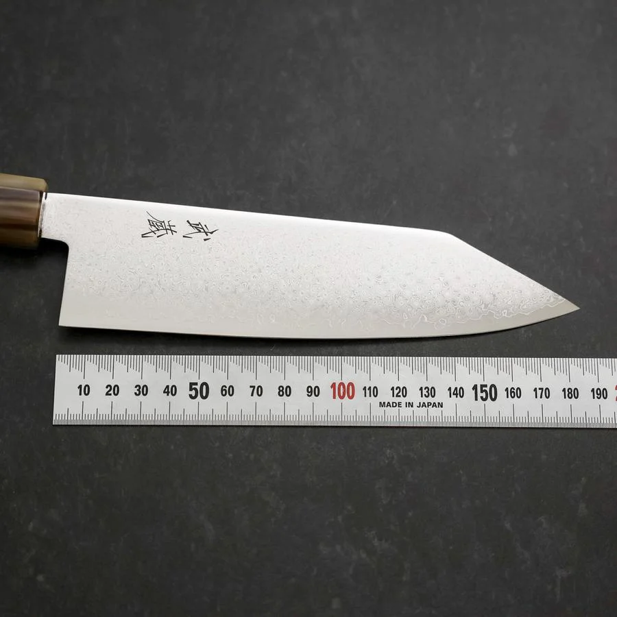 Bunka VG-10 Damast Hellrosa Büffelhorn und Ahornholz Griff 180mm - Image 7