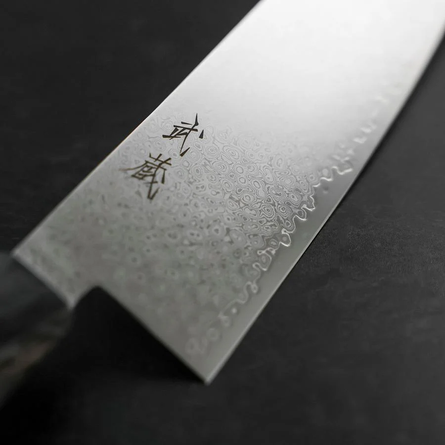 Bunka VG-10 Damast Grauer Birkenholz Griff 180mm - Image 3