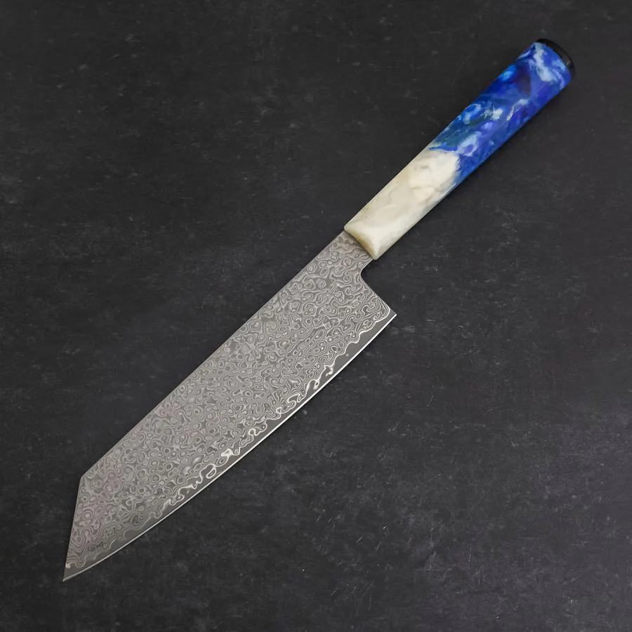 Bunka VG-10 Damast Weiß-Blauer Ozeanplastik Griff 180mm - Image 2
