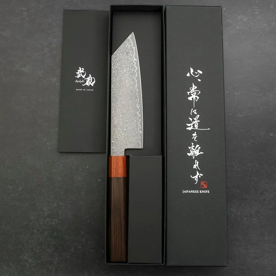 Bunka VG-10 Damast Rosen- und Ebenholz Griff 165mm - Image 8