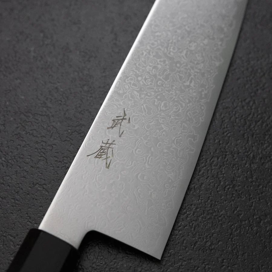 Bunka VG-10 Kagami Damast Ebenholz Griff 180mm - Image 3