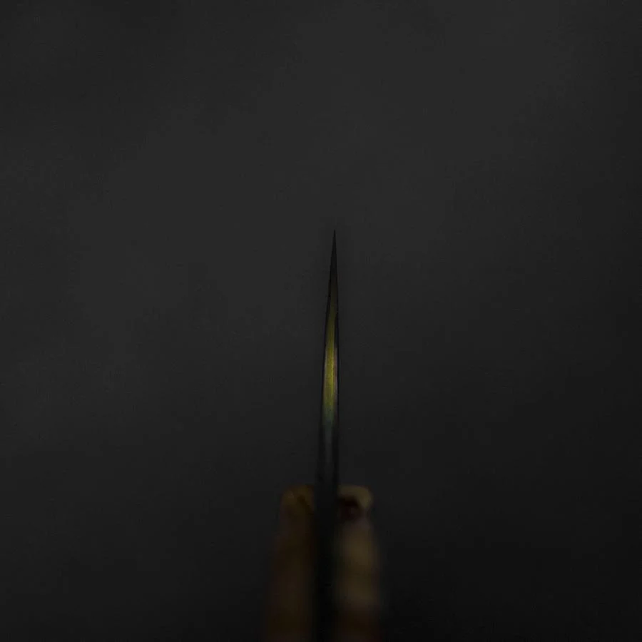 Bunka VG-10 Kagami Damast Olivenholz Griff 180mm - Regenbogen - Image 4