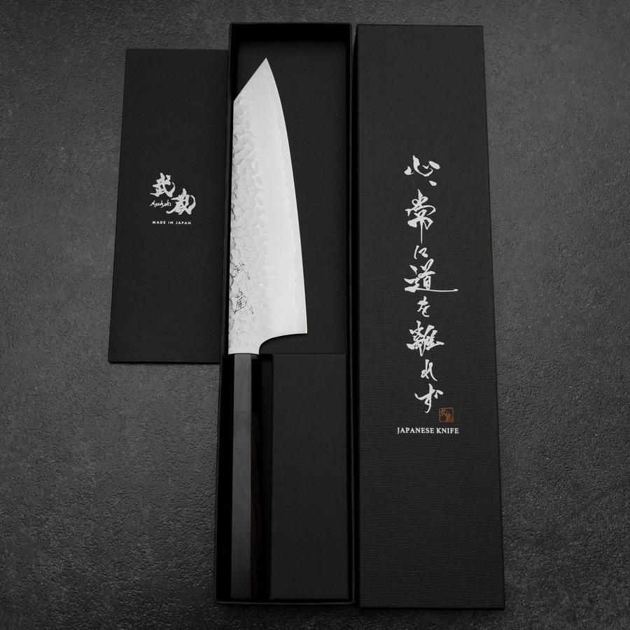 Bunka VG-10 Tsuchime Büffelhorn und Ebenholz Griff 180mm - Image 8