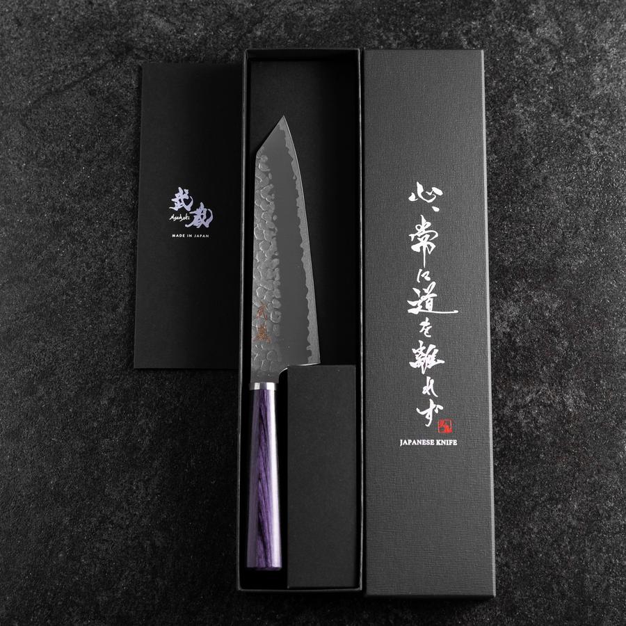 Bunka VG-10 Tsuchime Runder Lila Griff 165mm - Image 8