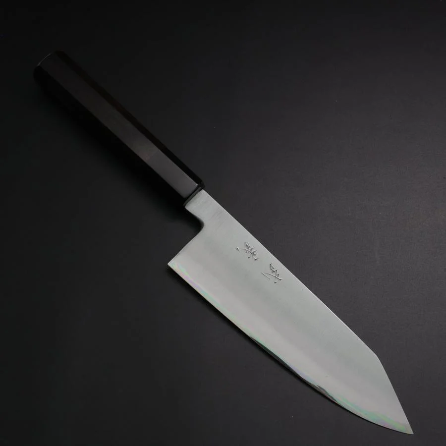 Bunka White Steel #2 Bokashi Büffelhorn und Ebenholz Griff 165mm