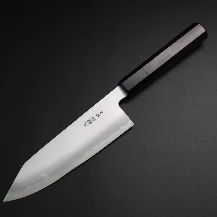 Bunka White Steel #2 Bokashi Büffelhorn und Ebenholz Griff 165mm - Image 2