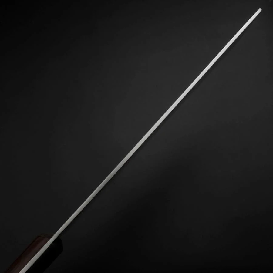 Chinesisches Kochmesser SK-Stahl Poliert Kirschholz Griff 220mm - Image 5