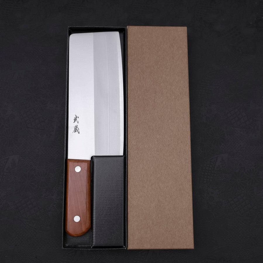 Chinesisches Kochmesser VG-10 Damast Kirschholz Griff 180mm - Image 8