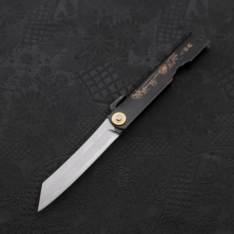 Damast Schwarz Higonokami Aogami 100mm - Image 2