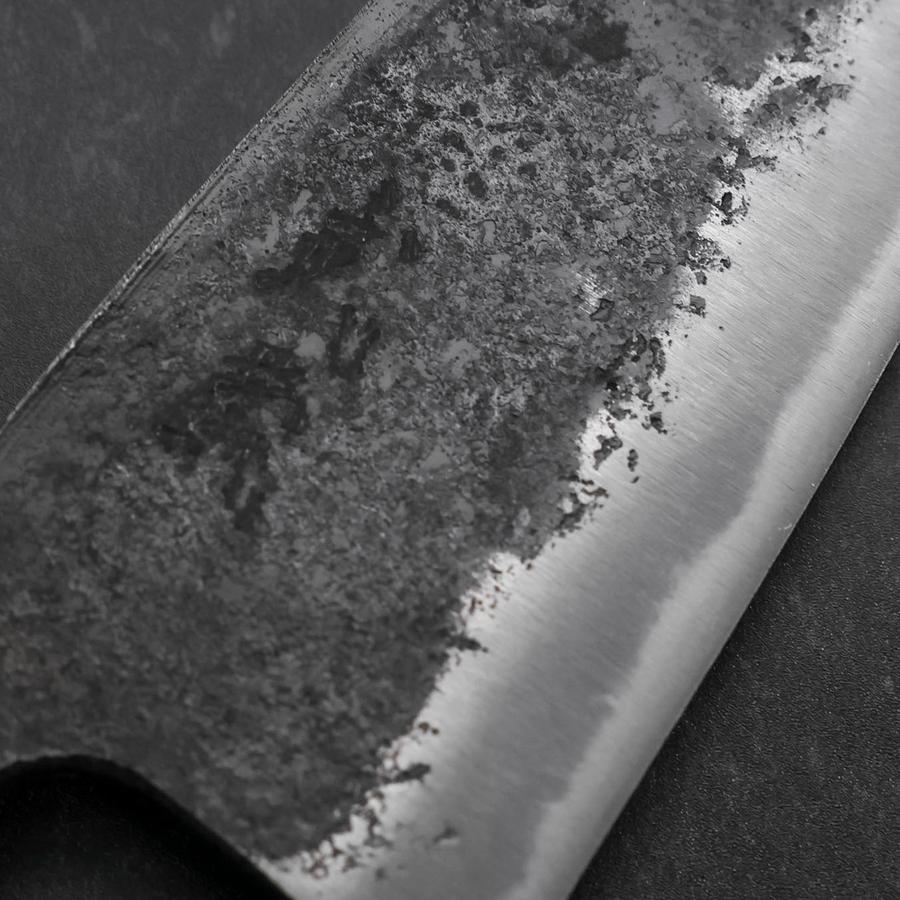 Deba Blue Steel #2 Kurouchi Büffelhorn und Magnolienholz Griff 150mm - Image 3