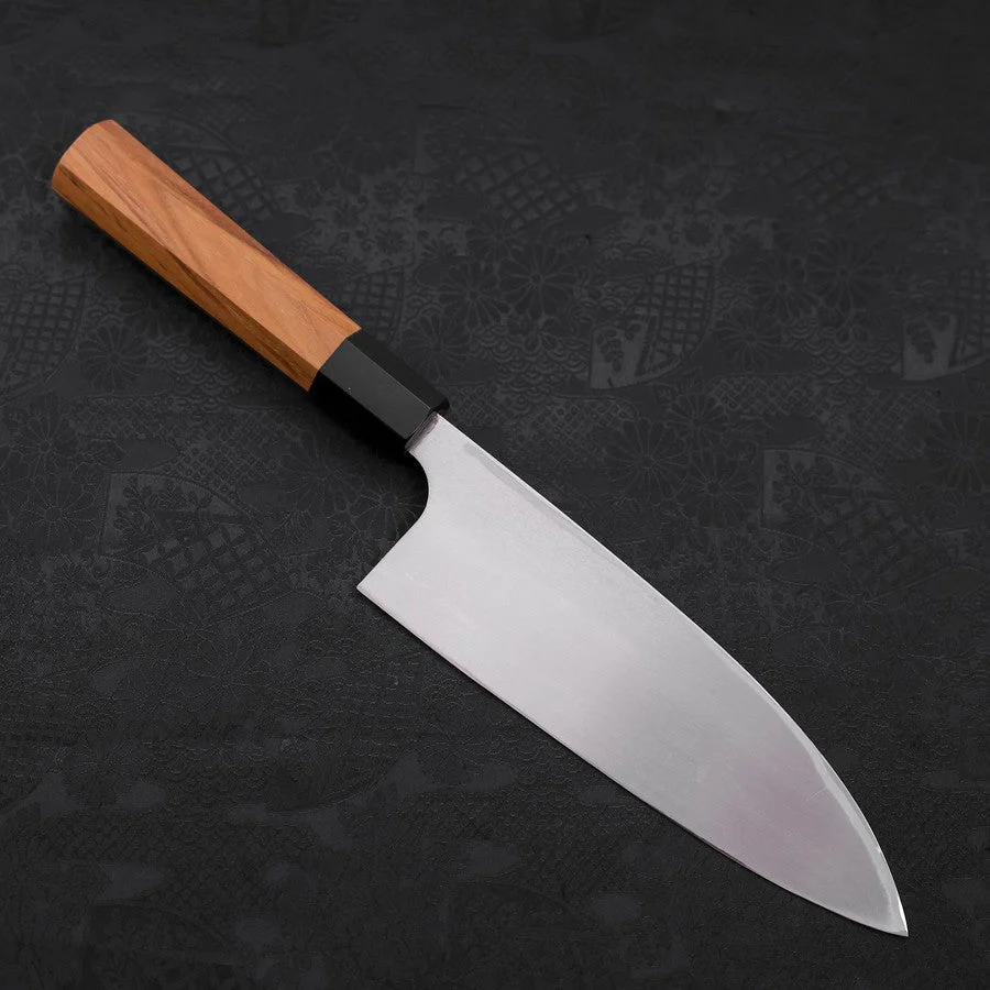 Deba AUS-10 Linkshand Poliert Büffelhorn und Teakholz Griff 180mm