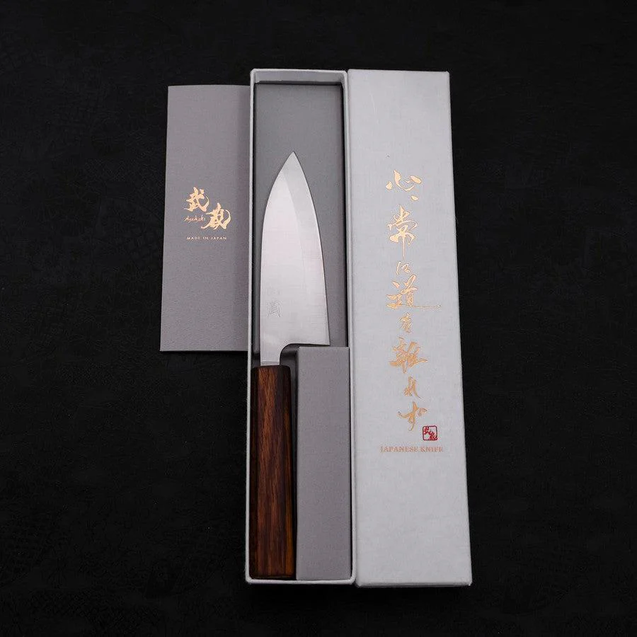 Deba AUS-8 Poliert Sumi Urushi Griff 120mm - Image 8