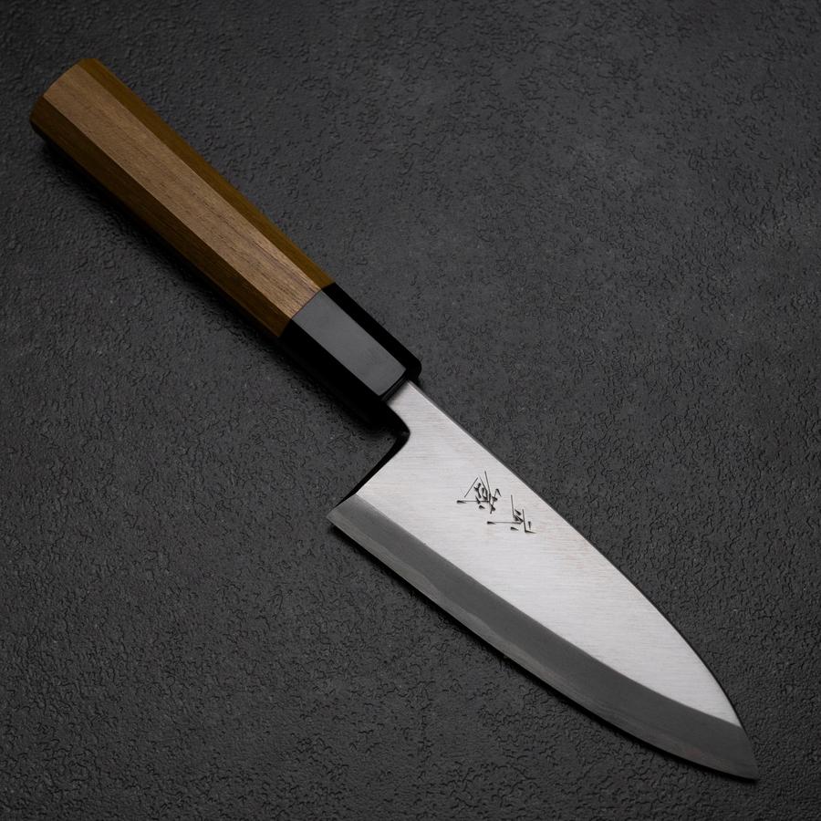 Deba Blue Steel #1 Kasumi Büffelhorn und Teakholz Griff 135mm