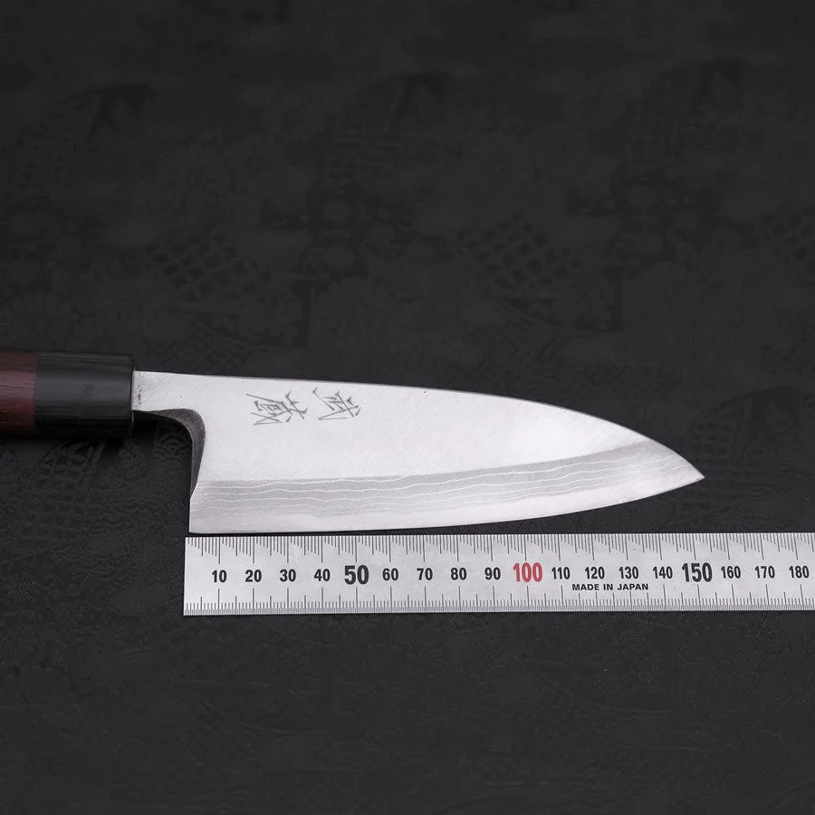 Deba Blue Steel #2 Damast Rosenholz Griff 150mm - Image 7