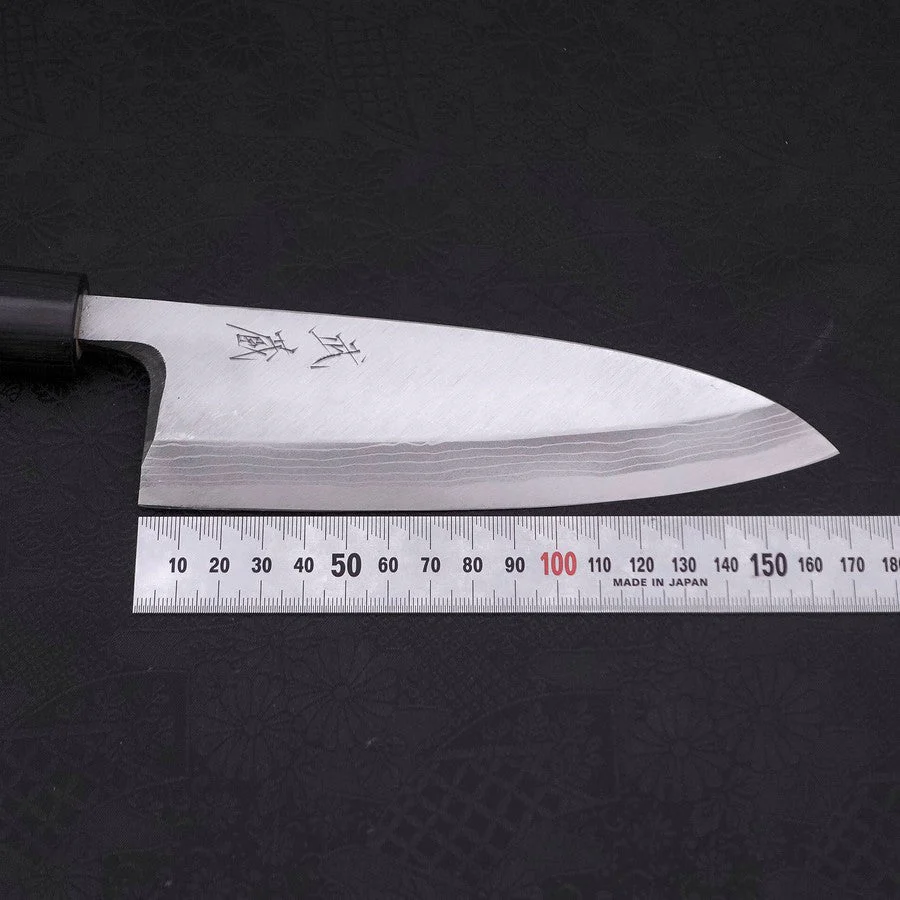 Deba Blue Steel #2 Damast Rosenholz Griff 165mm - Image 7
