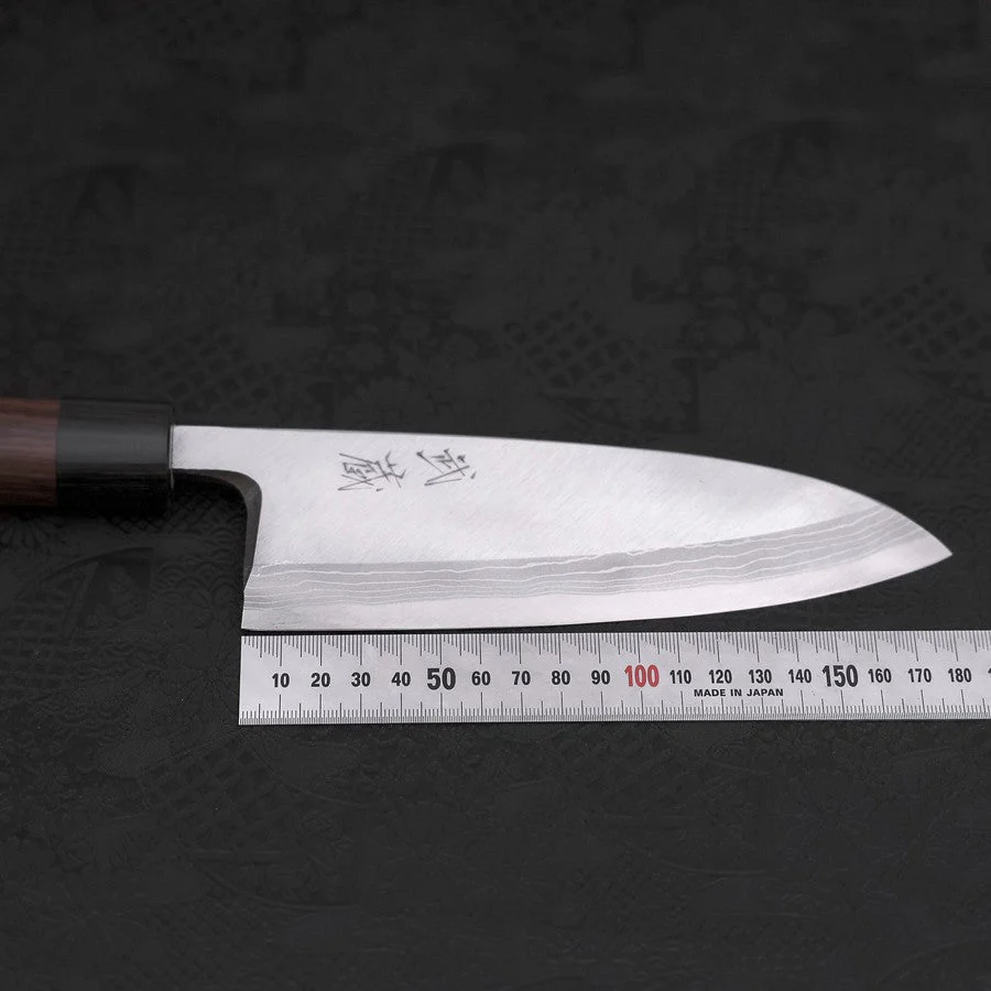 Deba Blue Steel #2 Damast Rosenholz Griff 180mm - Image 7