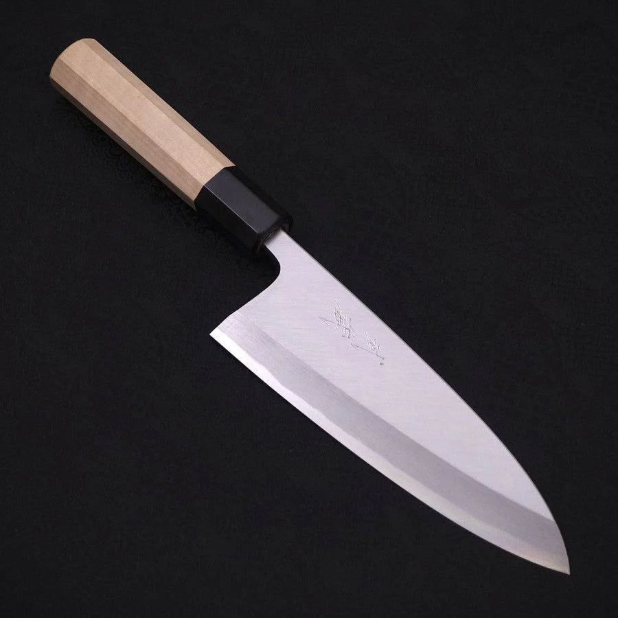 Deba Blue Steel #2 Kasumi Büffelhorn und Magnolienholz Griff 180mm