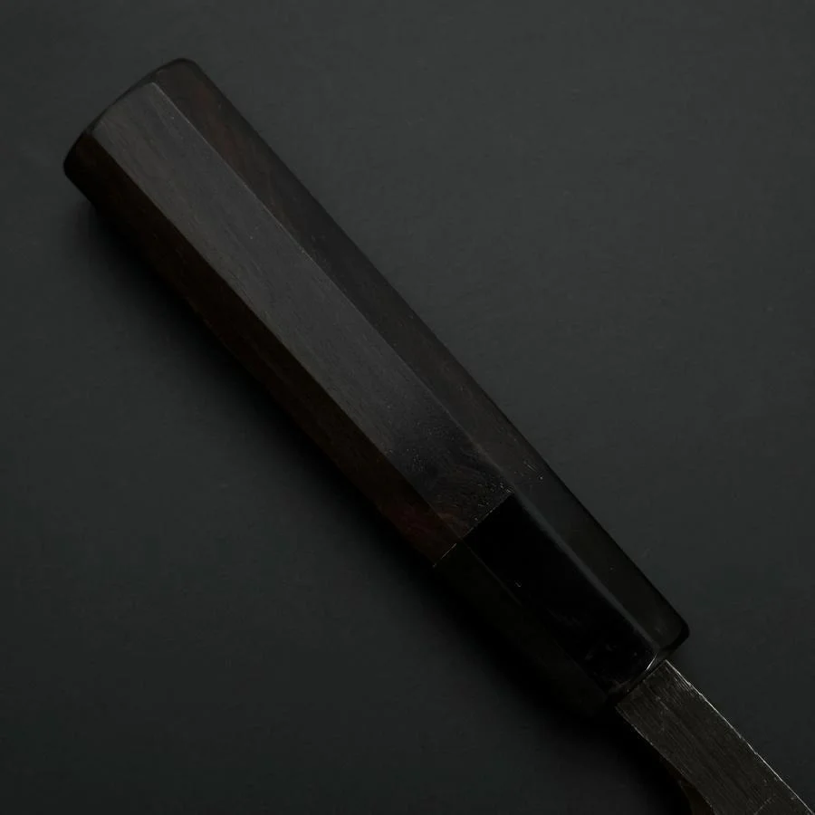 Deba Blue Steel #2 Kurouchi Chokin Drache Büffelhorn und Ebenholz Griff 150mm - Image 6