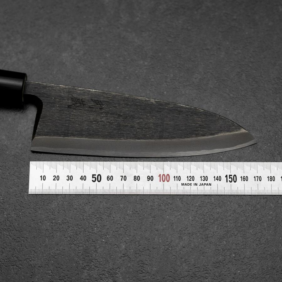 Deba Blue Steel #2 Kurouchi Magnolienholz Griff 165mm - Image 7